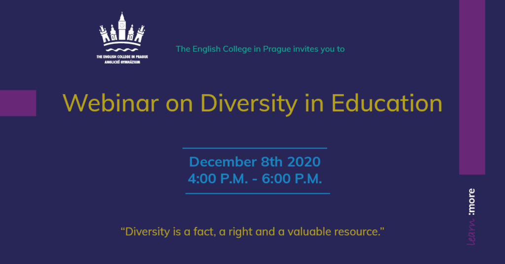 ECP Webinar on Diversity in Education | The English College in Prague